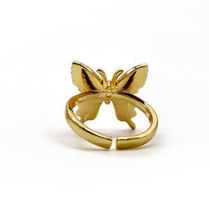 Butterfly Gold Ring – 18K Gold Plated Adjustable Ring