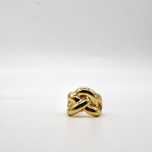 Chunky Gold Knot Ring – 18K Gold Plated