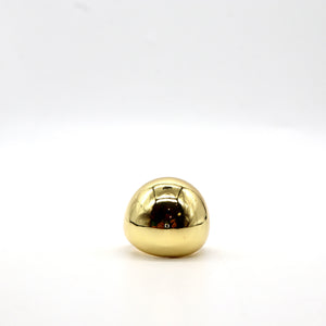 Gold-Plated Bold Dome Ring – High-Shine Finish