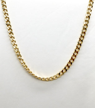 Classic Gold Curb Chain Necklace – 18K Gold Plated Stainless Steel