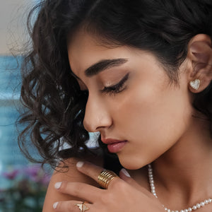 Stacked Spiral Gold Ring – 18K Gold Plated - ROMALI