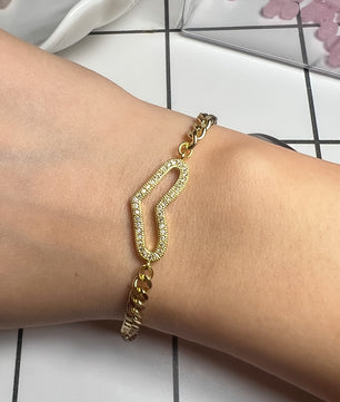 18k Gold-Plated Eternal Golden Heart Bracelet - ROMALI