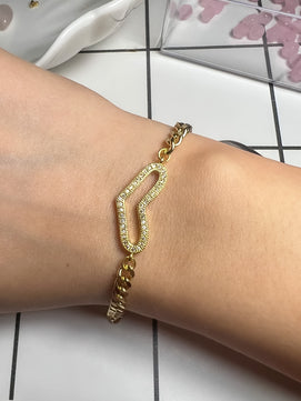 18k Gold-Plated Eternal Golden Heart Bracelet