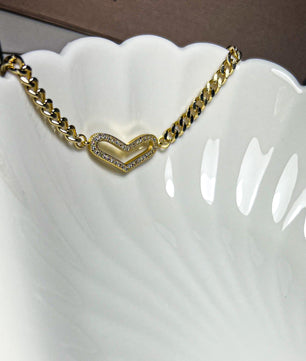 18k Gold-Plated Eternal Golden Heart Bracelet - ROMALI