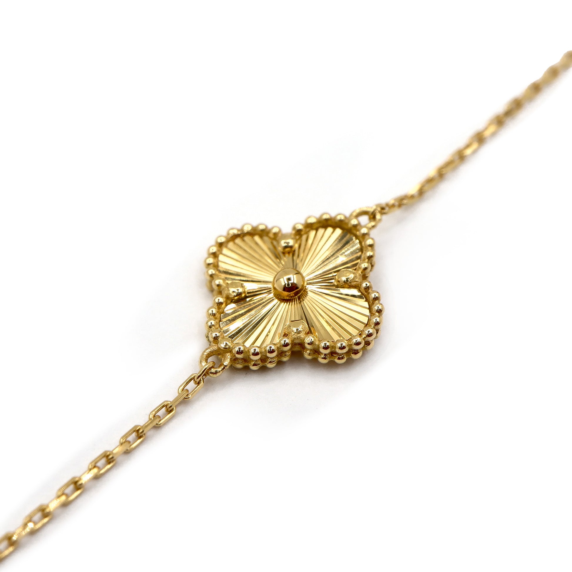 ROMALI 18k Solid Gold Clover Bracelet