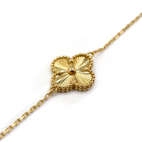 ROMALI 18k Solid Gold Clover Bracelet