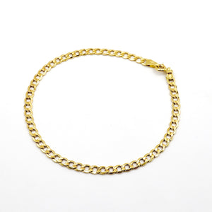 ROMALI 18K Solid Gold Curb Bracelet