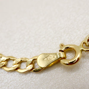 ROMALI 18K Solid Gold Curb Bracelet