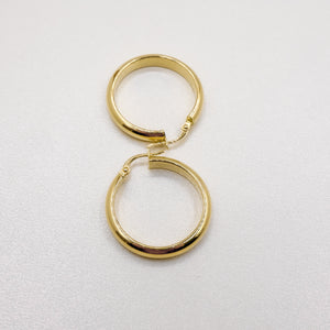 ROMALI 18K Solid Gold Everyday Hoops