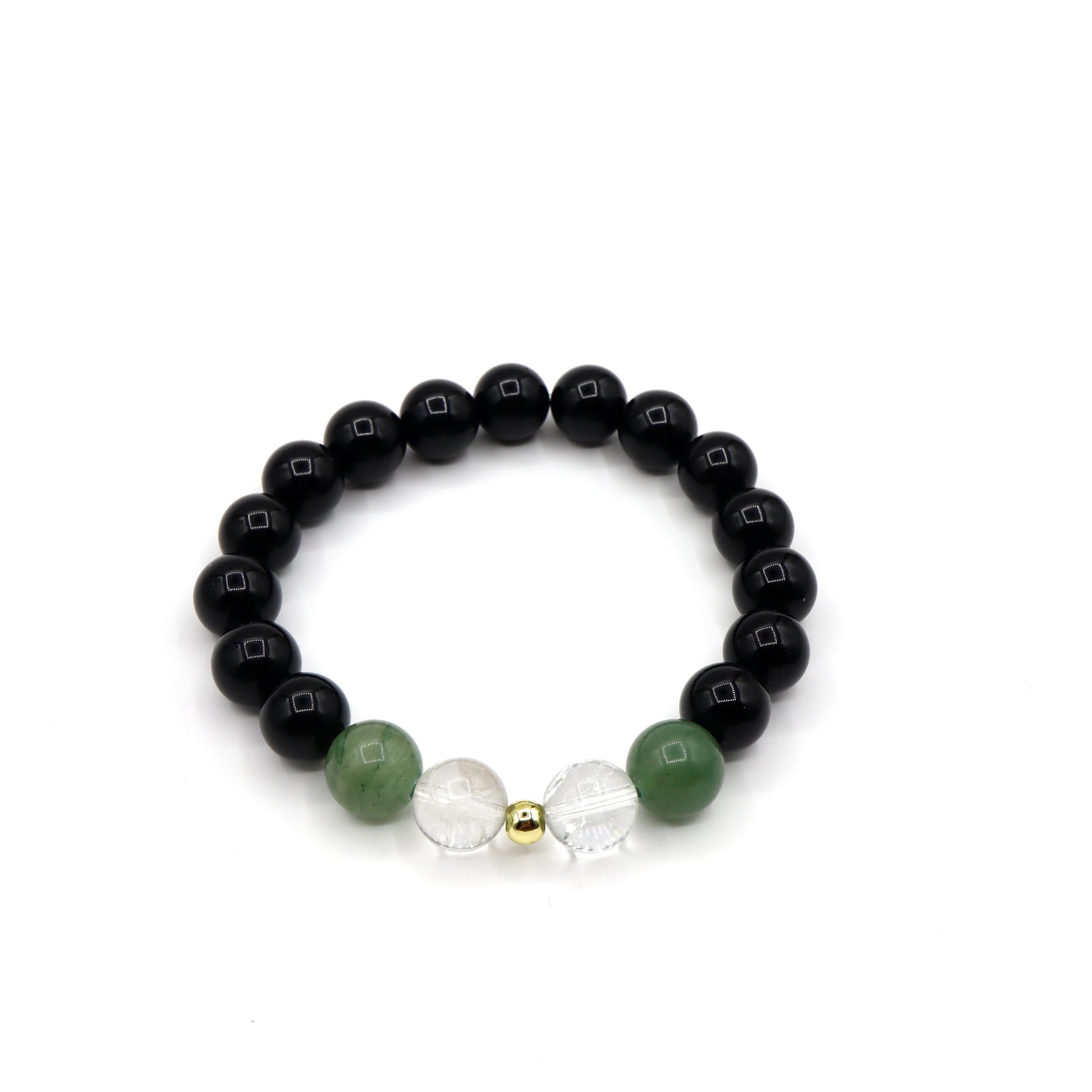 Virgo Zodiac Bracelet - Clear Quartz & Green Jade