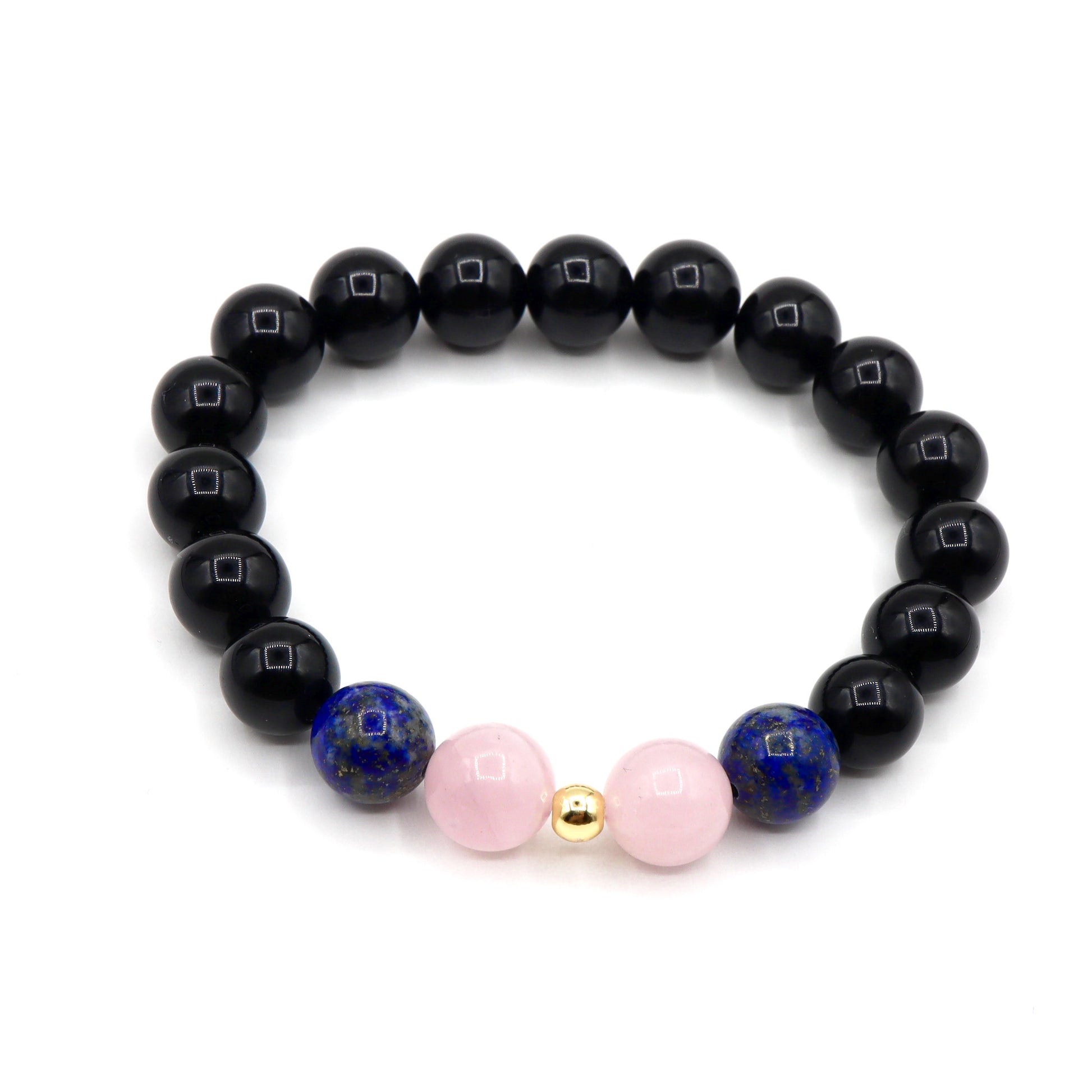 Libra Zodiac Bracelet - Rose Quartz & Lapis Lazuli