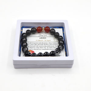 ROMALI Aries Zodiac Bracelet - Garnet & Carnelian - ROMALI
