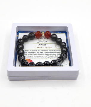 ROMALI Aries Zodiac Bracelet - Garnet & Carnelian - ROMALI