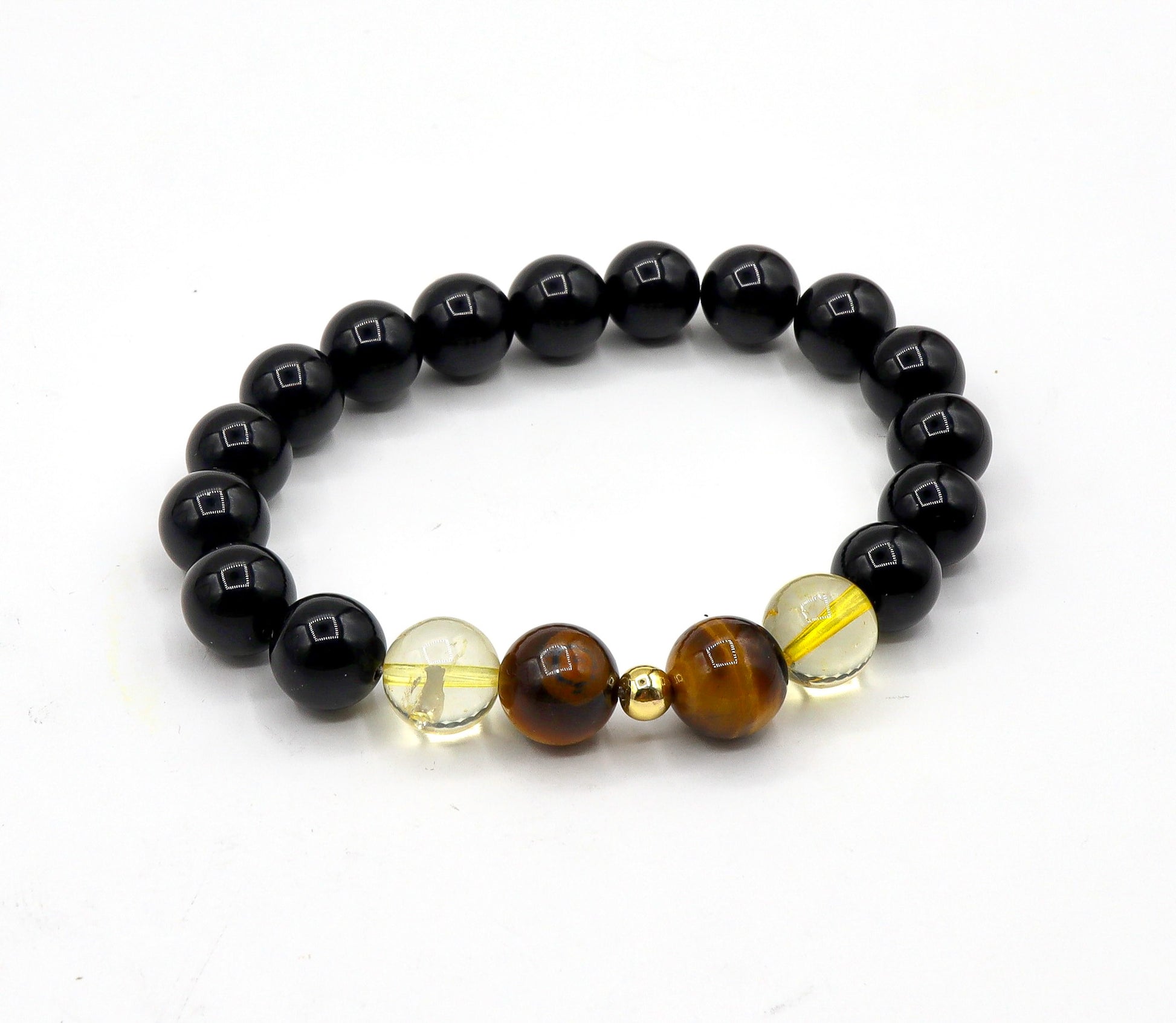 Leo Zodiac Bracelet - Tiger's Eye & Citrine