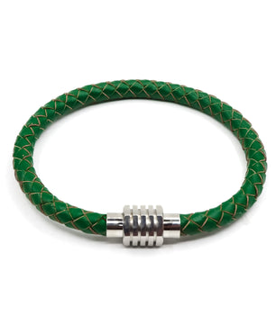 ROMALI Green Leather Magnetic Bracelet - ROMALI