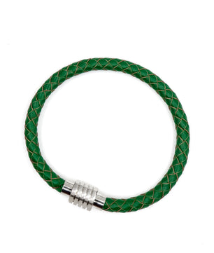 ROMALI Green Leather Magnetic Bracelet - ROMALI