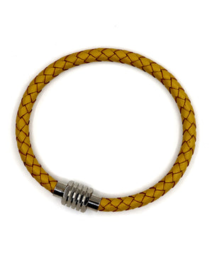 ROMALI Beige Leather Magnetic Bracelet - ROMALI