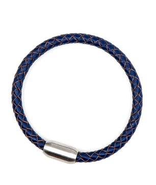 ROMALI Navy Leather Magnetic Bracelet - ROMALI