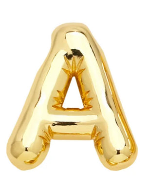 ROMALI 18k Gold-Plated Balloon Initial Pendant Necklace - ROMALI