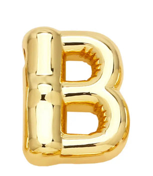 18k Gold-Plated Balloon Initial Letter Necklace