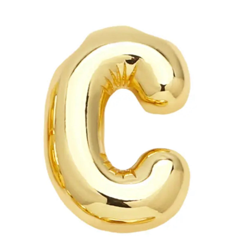18k Gold-Plated Balloon Initial Letter Necklace