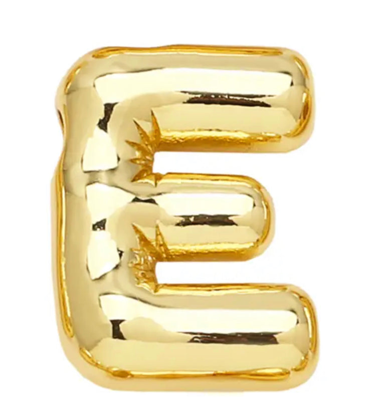 18k Gold-Plated Balloon Initial Letter Necklace