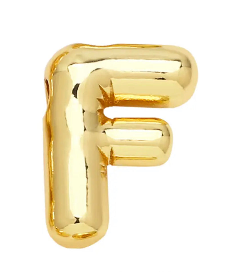 18k Gold-Plated Balloon Initial Letter Necklace