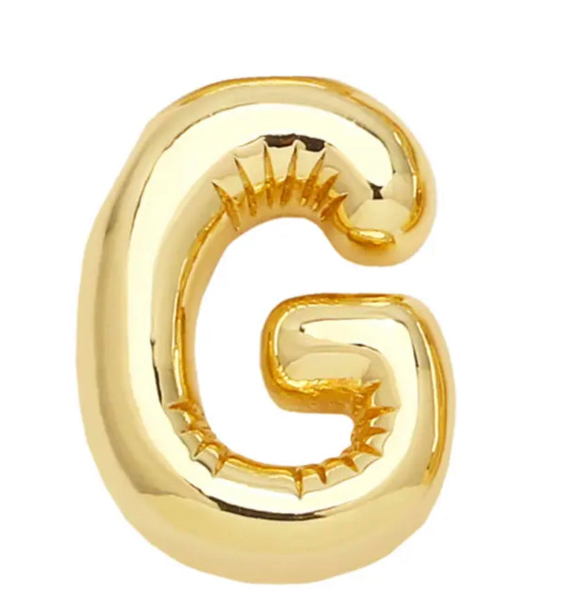 18k Gold-Plated Balloon Initial Letter Necklace