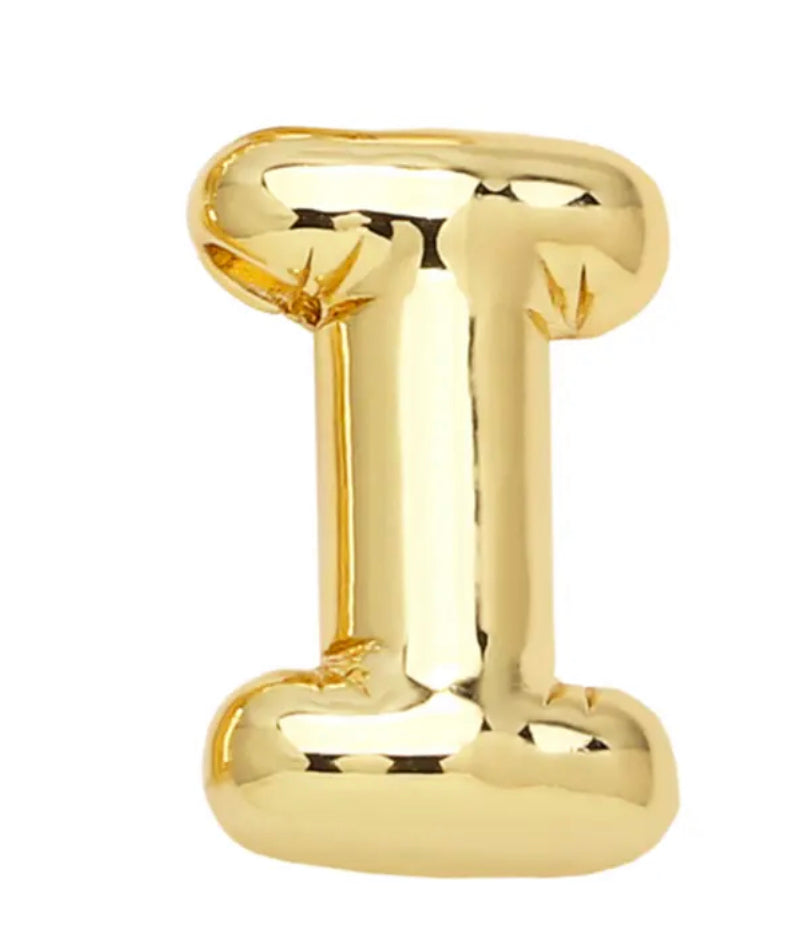 18k Gold-Plated Balloon Initial Letter Necklace