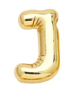 18k Gold-Plated Balloon Initial Letter Necklace