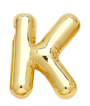ROMALI 18k Gold-Plated Balloon Initial Pendant Necklace - ROMALI