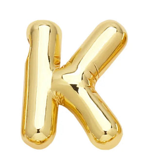 18k Gold-Plated Balloon Initial Letter Necklace