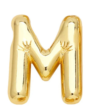 ROMALI 18k Gold-Plated Balloon Initial Pendant Necklace - ROMALI