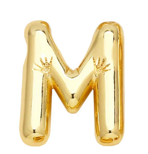 18k Gold-Plated Balloon Initial Letter Necklace