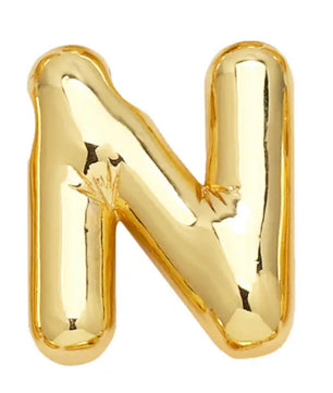 ROMALI 18k Gold-Plated Balloon Initial Pendant Necklace - ROMALI