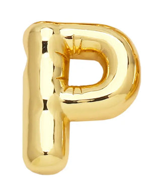 ROMALI 18k Gold-Plated Balloon Initial Pendant Necklace - ROMALI