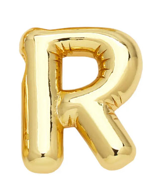 ROMALI 18k Gold-Plated Balloon Initial Pendant Necklace - ROMALI
