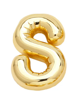 ROMALI 18k Gold-Plated Balloon Initial Pendant Necklace - ROMALI