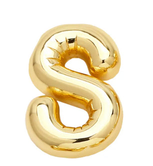 18k Gold-Plated Balloon Initial Letter Necklace