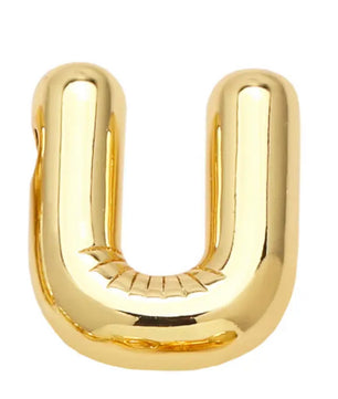 ROMALI 18k Gold-Plated Balloon Initial Pendant Necklace - ROMALI