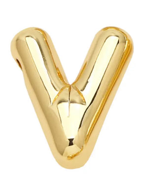 ROMALI 18k Gold-Plated Balloon Initial Pendant Necklace - ROMALI