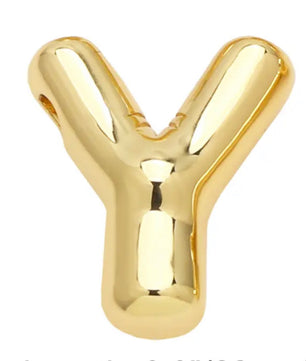 ROMALI 18k Gold-Plated Balloon Initial Pendant Necklace - ROMALI