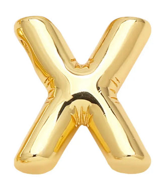 ROMALI 18k Gold-Plated Balloon Initial Pendant Necklace - ROMALI