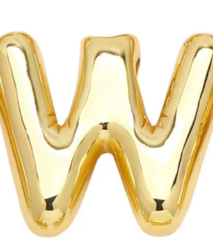 ROMALI 18k Gold-Plated Balloon Initial Pendant Necklace - ROMALI