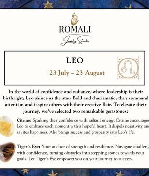 ROMALI Leo Zodiac Beaded Bracelet - Tiger's Eye & Citrine - ROMALI