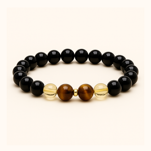 ROMALI Leo Zodiac Beaded Bracelet - Tiger's Eye & Citrine - ROMALI