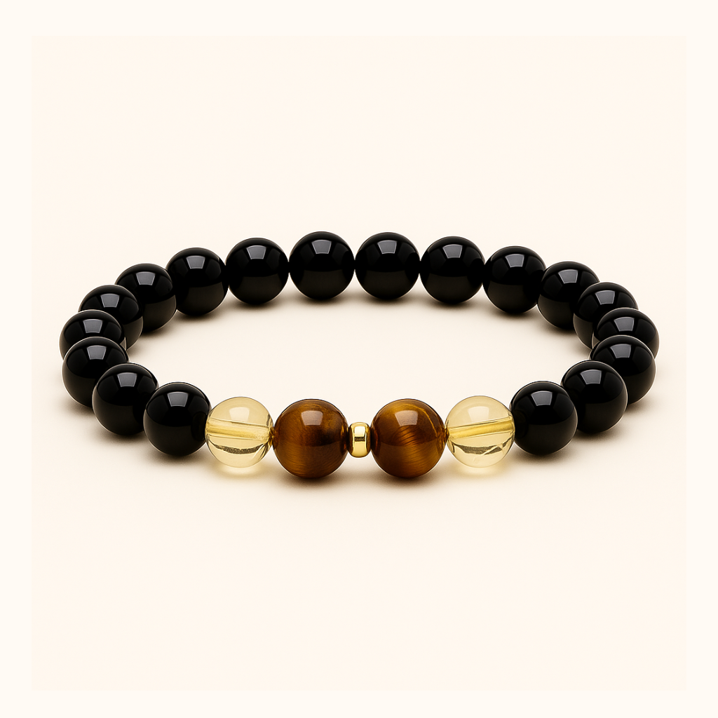 ROMALI Leo Zodiac Beaded Bracelet - Tiger's Eye & Citrine - ROMALI