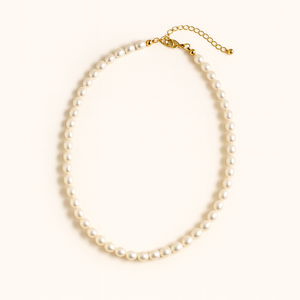 ROMALI Shape Freshwater Pearl Necklace - 18K Gold-Plated Egg