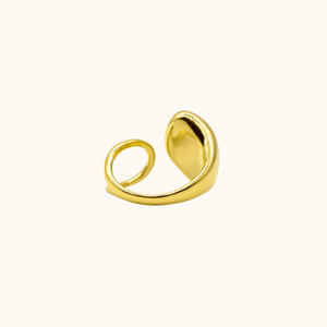 ROMALI 18K Gold-Plated Open Dome Ring