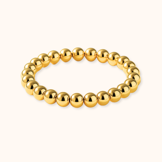 ROMALI 18k Gold-Plated Beaded Gold Ball Bracelet